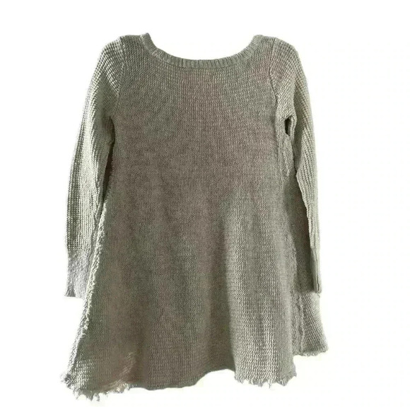 Women’s Ruby Moon Oatmeal Cream Fringe Cotton Sweater Size Small - Picture 2 of 4